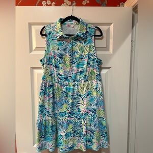 Aryeh colorful sporty mini dress.  Size L. Rarely worn.